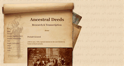 Desktop Screenshot of ancestraldeeds.co.uk