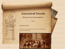 Tablet Screenshot of ancestraldeeds.co.uk
